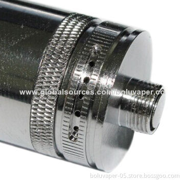 Newest Design E Cig Glass Atomizer with Dual Coil, Holds Up to 1.8mL Liquid